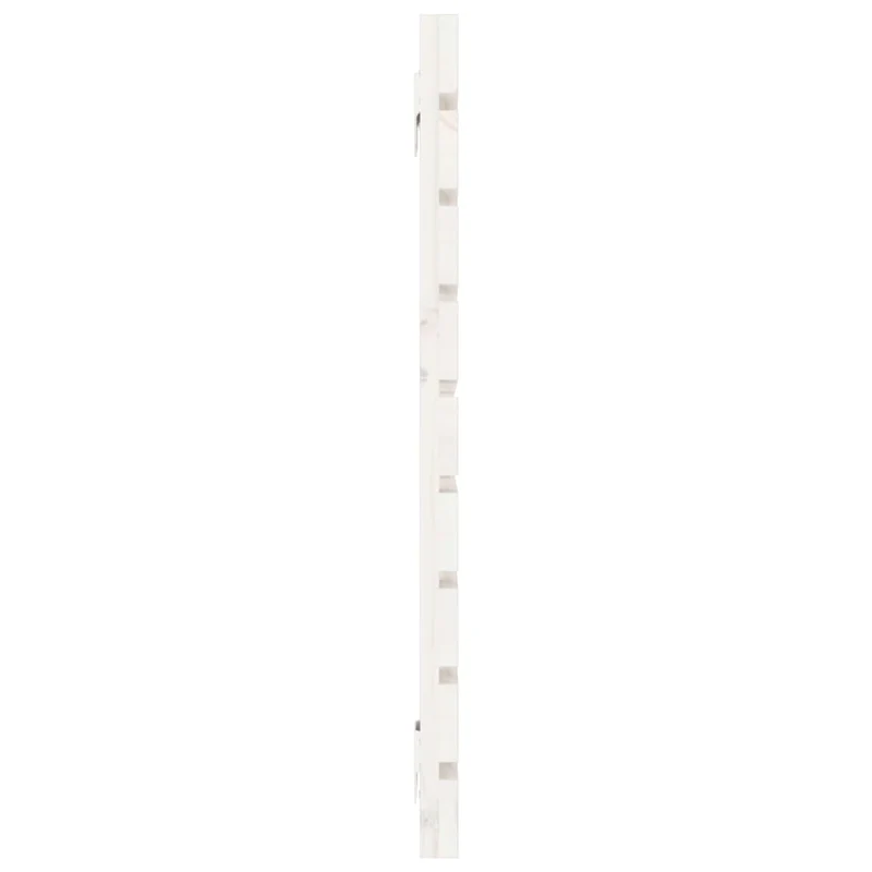 Tête de lit accessoire couchage chambre à coucher meuble murale style palette 126 x 3 x 63 cm bois massif blanc TDL0202733