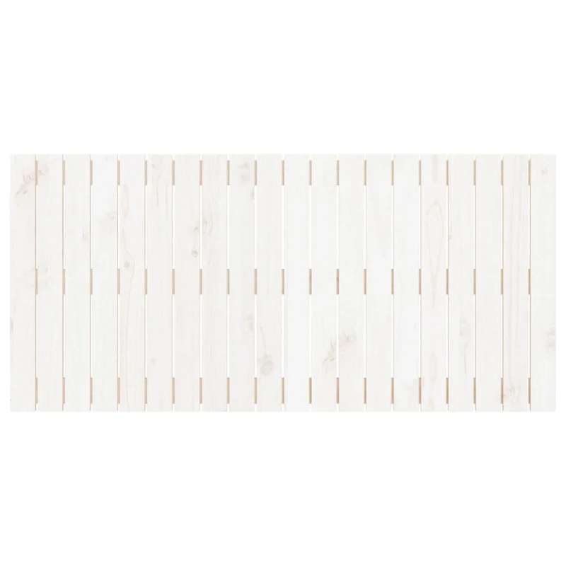Tête de lit accessoire couchage chambre à coucher meuble murale style palette 127,5 x 3 x 60 cm bois massif blanc TDL0202730