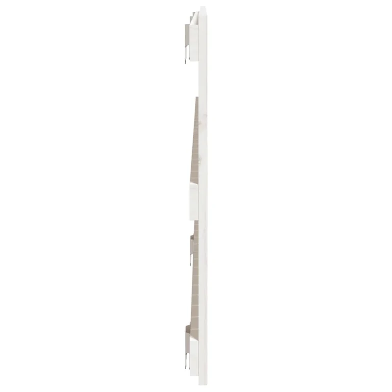 Tête de lit accessoire couchage chambre à coucher meuble murale style palette 127,5 x 3 x 60 cm bois massif blanc TDL0202730
