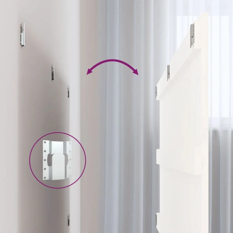 Tête de lit accessoire couchage chambre à coucher meuble murale style palette 127,5 x 3 x 60 cm bois massif blanc TDL0202730