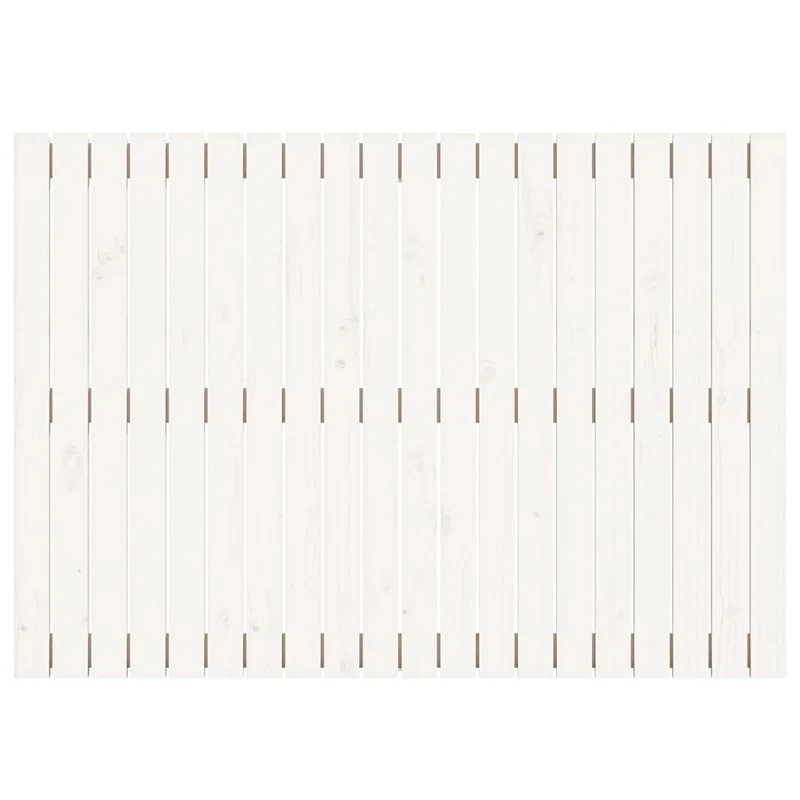 Tête de lit accessoire couchage chambre à coucher meuble murale style palette 127,5 x 3 x 90 cm bois massif blanc TDL0202728