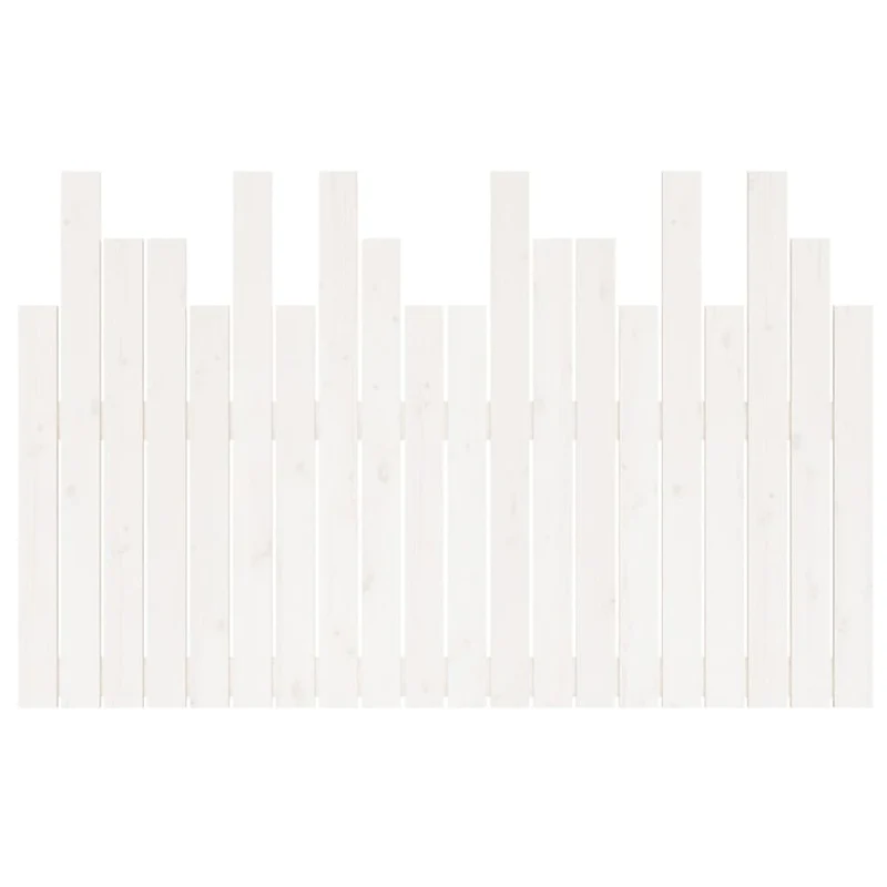 Tête de lit accessoire couchage chambre à coucher meuble murale style palette 127,5 x 3 x 80 cm bois massif blanc TDL0202729