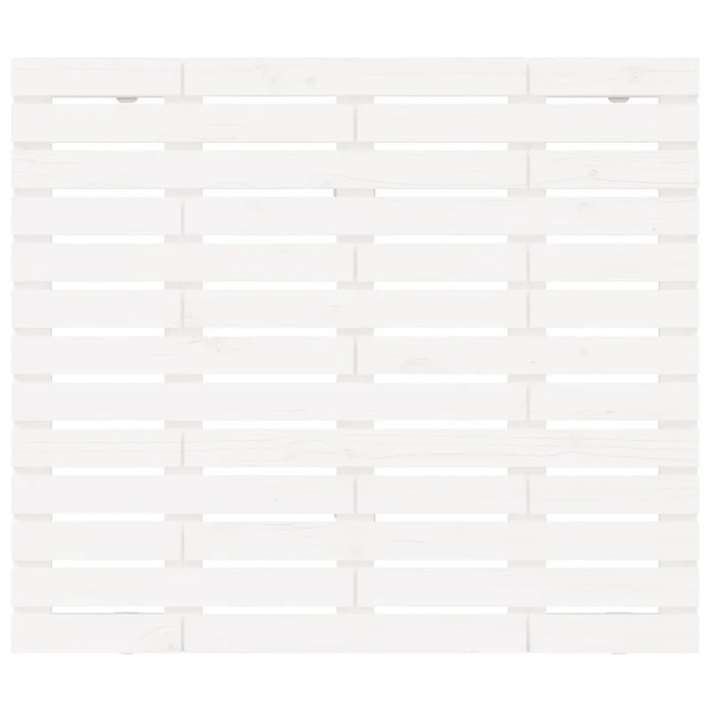 Tête de lit accessoire couchage chambre à coucher meuble murale style palette 126 x 3 x 91,5 cm bois massif blanc TDL0202732
