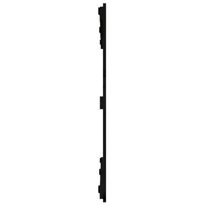 Tête de lit accessoire couchage chambre à coucher meuble murale style palette 127,5 x 3 x 90 cm bois massif noir TDL0202542