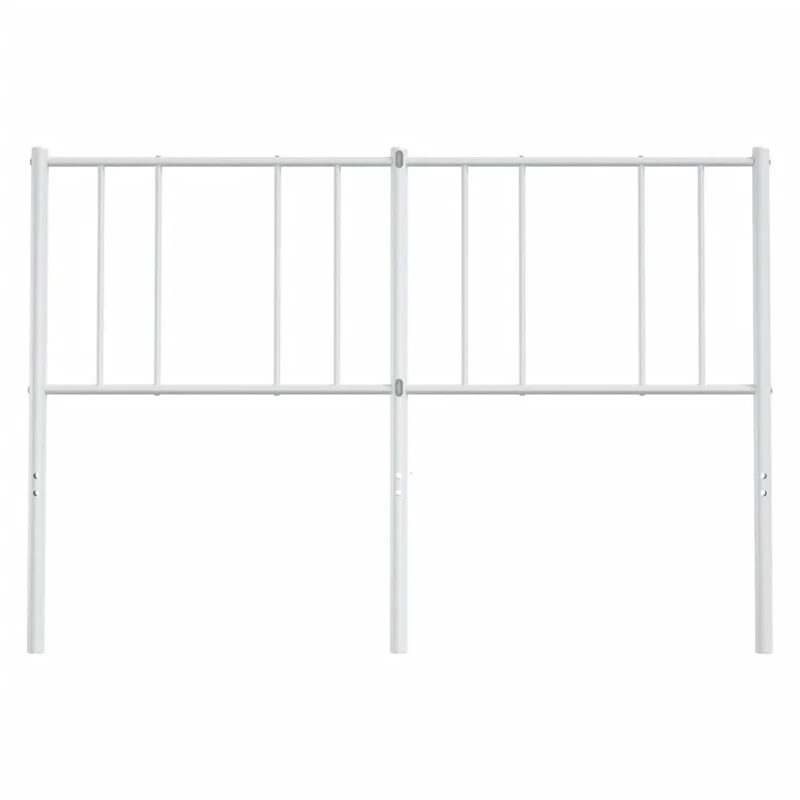 Tête de lit accessoire couchage chambre à coucher meuble 160 cm métal blanc TDL0202472