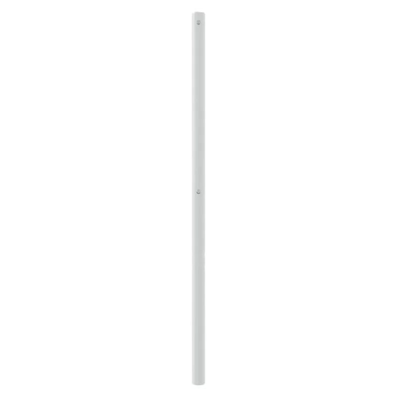 Tête de lit accessoire couchage chambre à coucher meuble 160 cm métal blanc TDL0202472