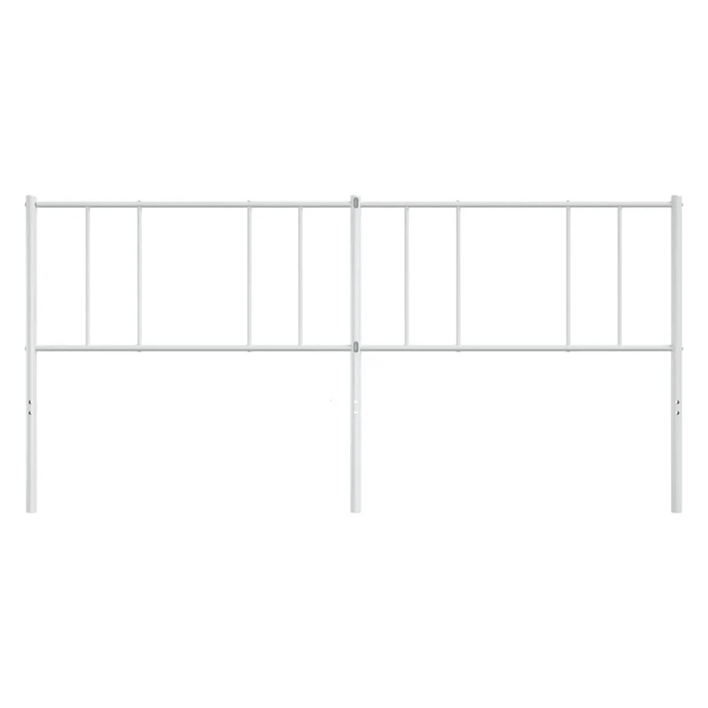Tête de lit accessoire couchage chambre à coucher meuble 180 cm métal blanc TDL0202470