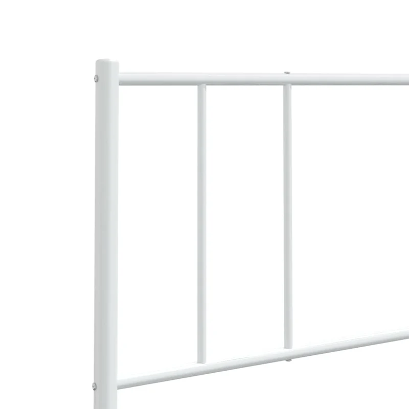 Tête de lit accessoire couchage chambre à coucher meuble 180 cm métal blanc TDL0202470