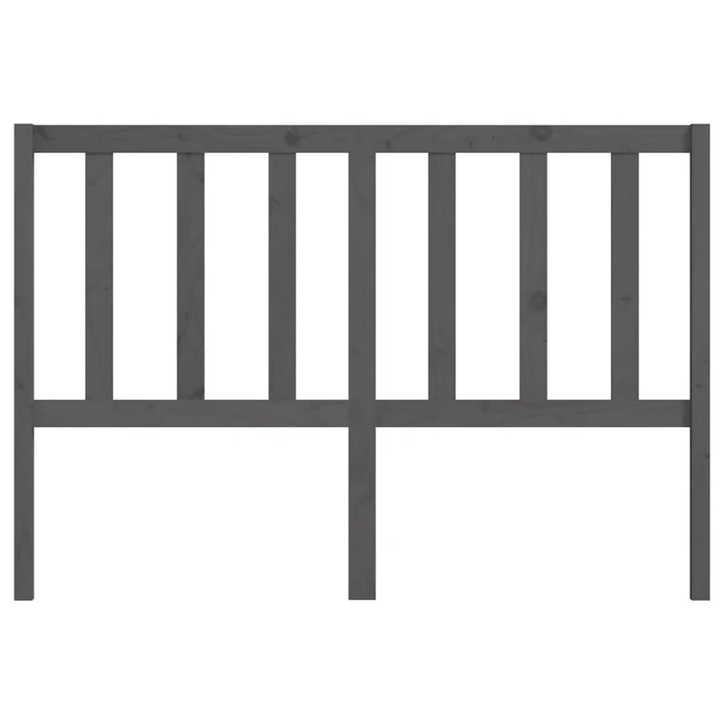 Tête de lit accessoire couchage chambre à coucher meuble 146 x 4 x 100 cm bois de pin gris TDL0203448