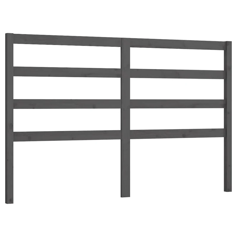 Tête de lit accessoire couchage chambre à coucher meuble 146 x 4 x 100 cm bois de pin gris TDL0203446