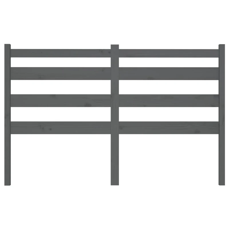 Tête de lit accessoire couchage chambre à coucher meuble 146 x 4 x 100 cm bois de pin gris TDL0203441