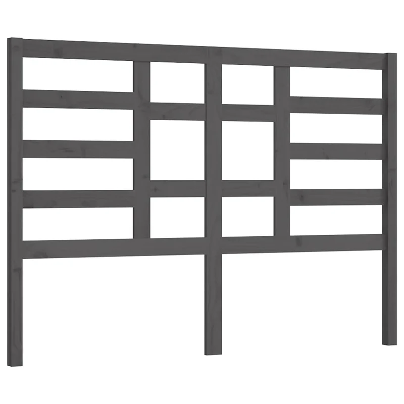 Tête de lit accessoire couchage chambre à coucher meuble 146 x 4 x 104 cm bois de pin gris TDL0203437