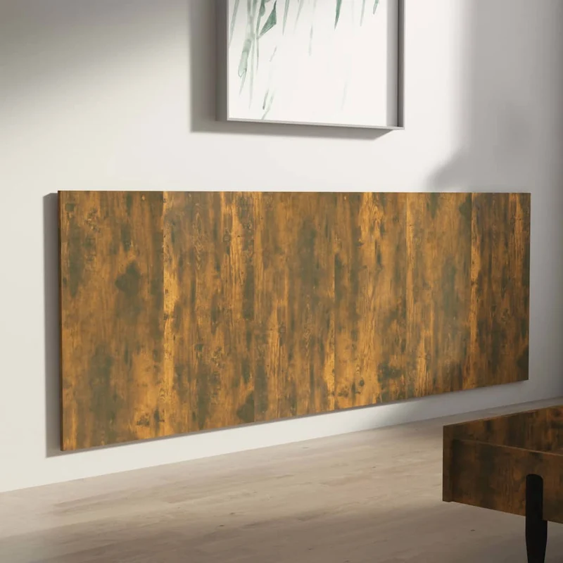 Tête de lit accessoire couchage chambre à coucher meuble murale 240 x 1,5 x 80 cm MDF chêne marron TDL0202677