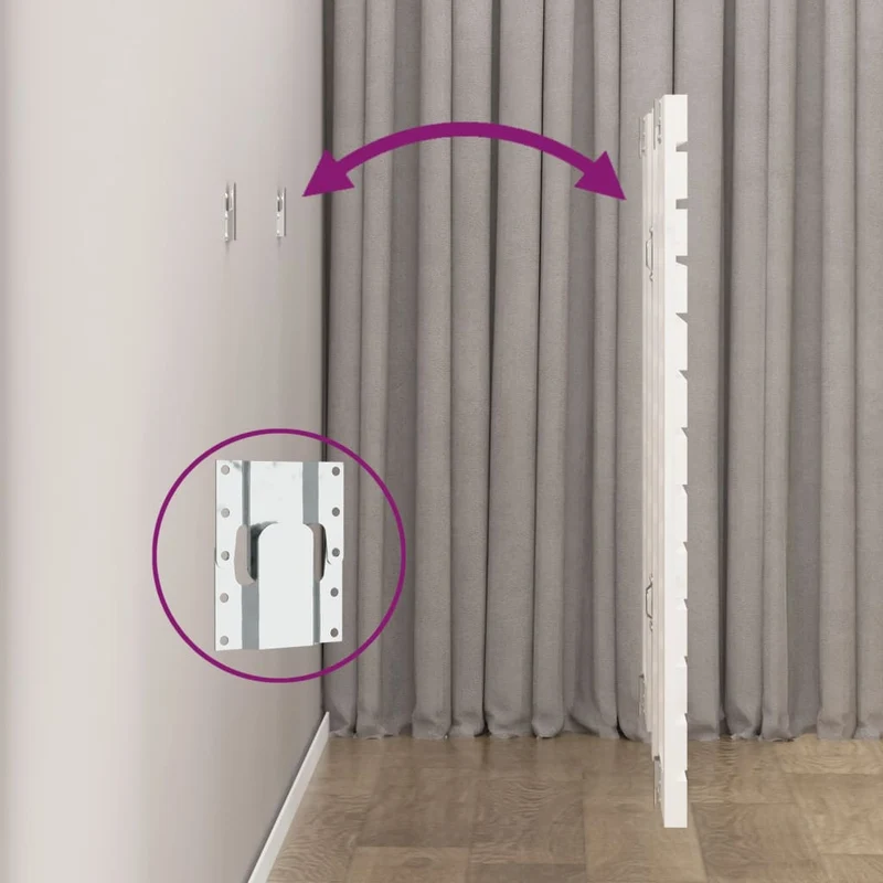 Tête de lit accessoire couchage chambre à coucher meuble murale style palette 146 x 3 x 91,5 cm bois massif blanc TDL0202718