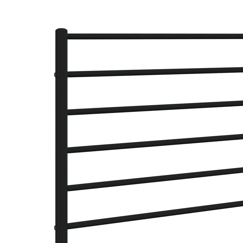 Tête de lit accessoire couchage chambre à coucher meuble 180 cm métal noir TDL0202421