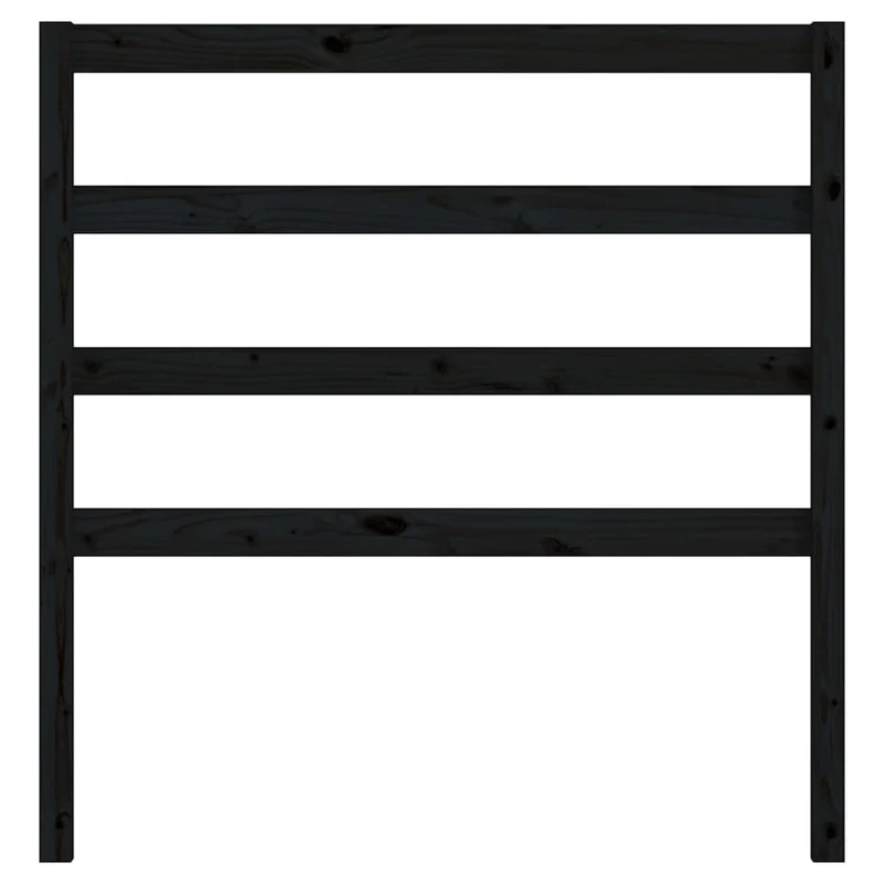 Tête de lit accessoire couchage chambre à coucher meuble 96 x 4 x 100 cm bois de pin noir TDL0202045