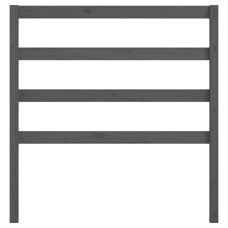 Tête de lit accessoire couchage chambre à coucher meuble 95 x 4 x 100 cm bois de pin gris TDL0203258