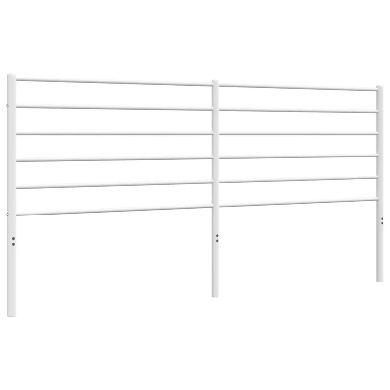 Tête de lit accessoire couchage chambre à coucher meuble 180 cm métal blanc TDL0202468