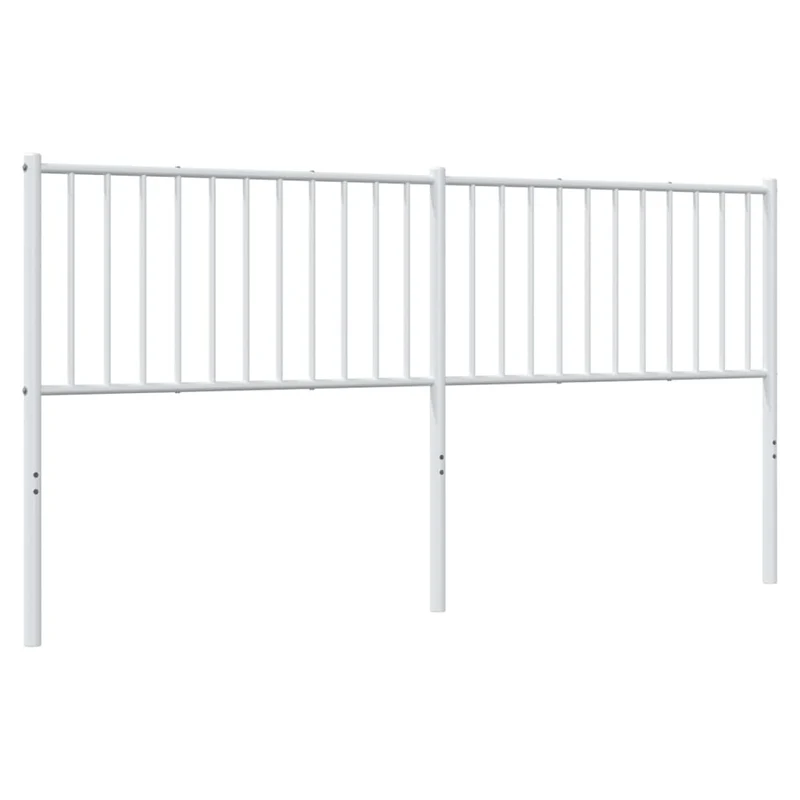 Tête de lit accessoire couchage chambre à coucher meuble 180 cm métal blanc TDL0202469