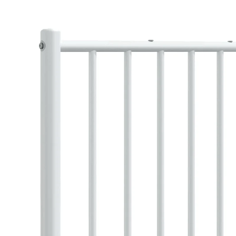 Tête de lit accessoire couchage chambre à coucher meuble 180 cm métal blanc TDL0202469