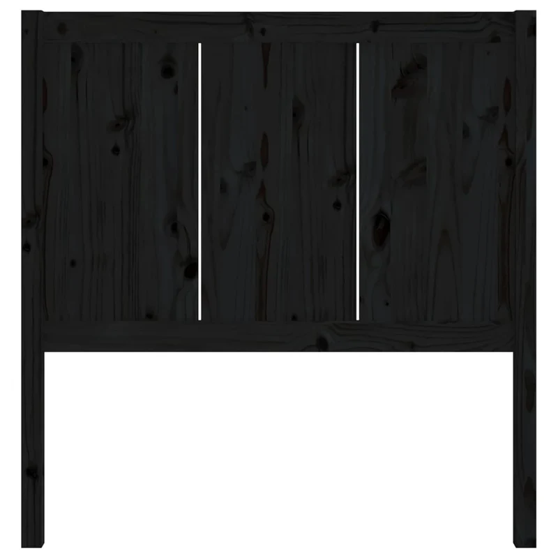 Tête de lit accessoire couchage chambre à coucher meuble 95,5 x 4 x 100 cm bois de pin noir TDL0202058