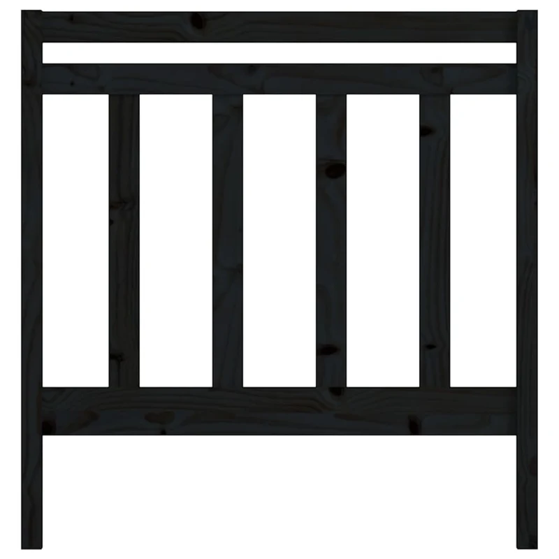 Tête de lit accessoire couchage chambre à coucher meuble 96 x 4 x 100 cm bois de pin noir TDL0202052
