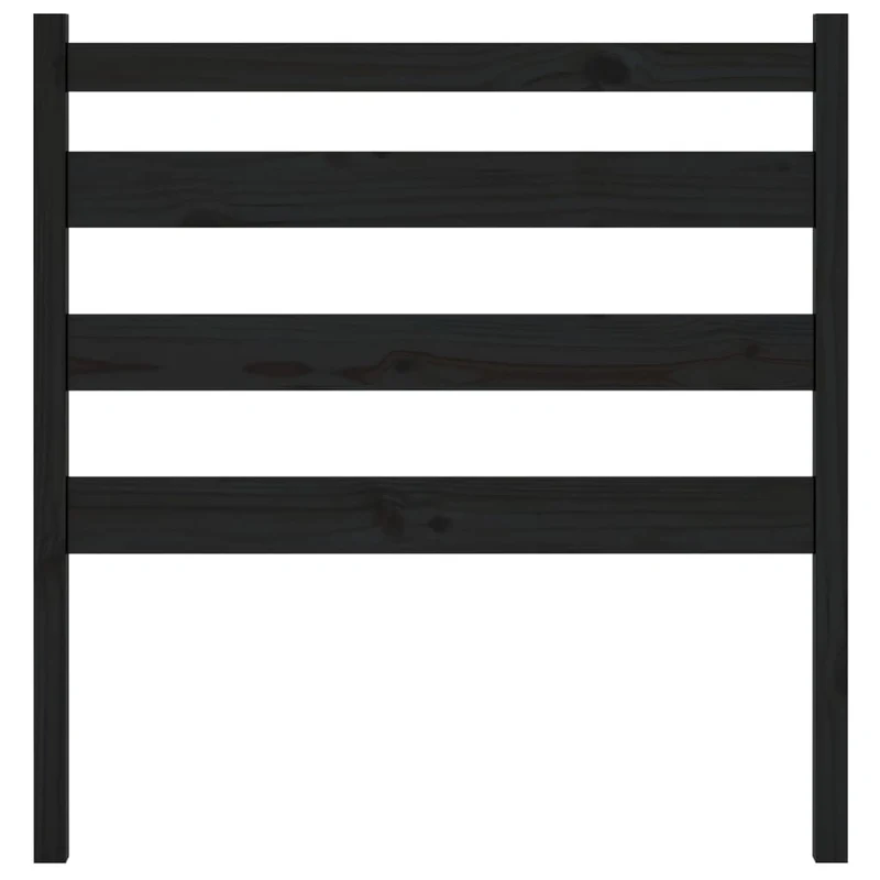 Tête de lit accessoire couchage chambre à coucher meuble 96 x 4 x 100 cm bois de pin noir TDL0202050