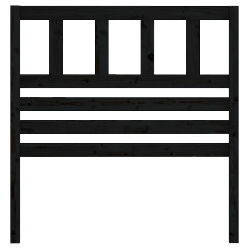 Tête de lit accessoire couchage chambre à coucher meuble 96 x 4 x 100 cm bois de pin noir TDL0202044