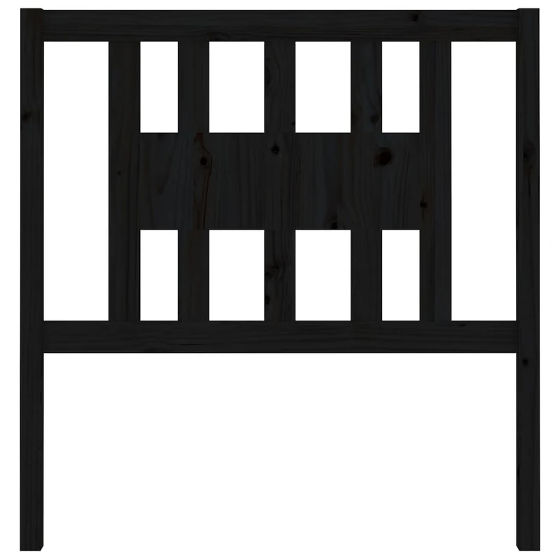 Tête de lit accessoire couchage chambre à coucher meuble 96 x 4 x 100 cm bois de pin noir TDL0202039