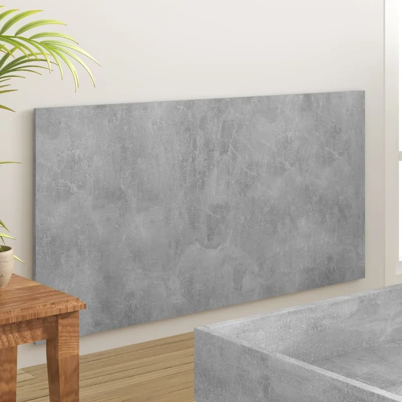 Tête de lit accessoire couchage chambre à coucher meuble 160 x 1,5 x 80 cm MDF gris TDL0203237