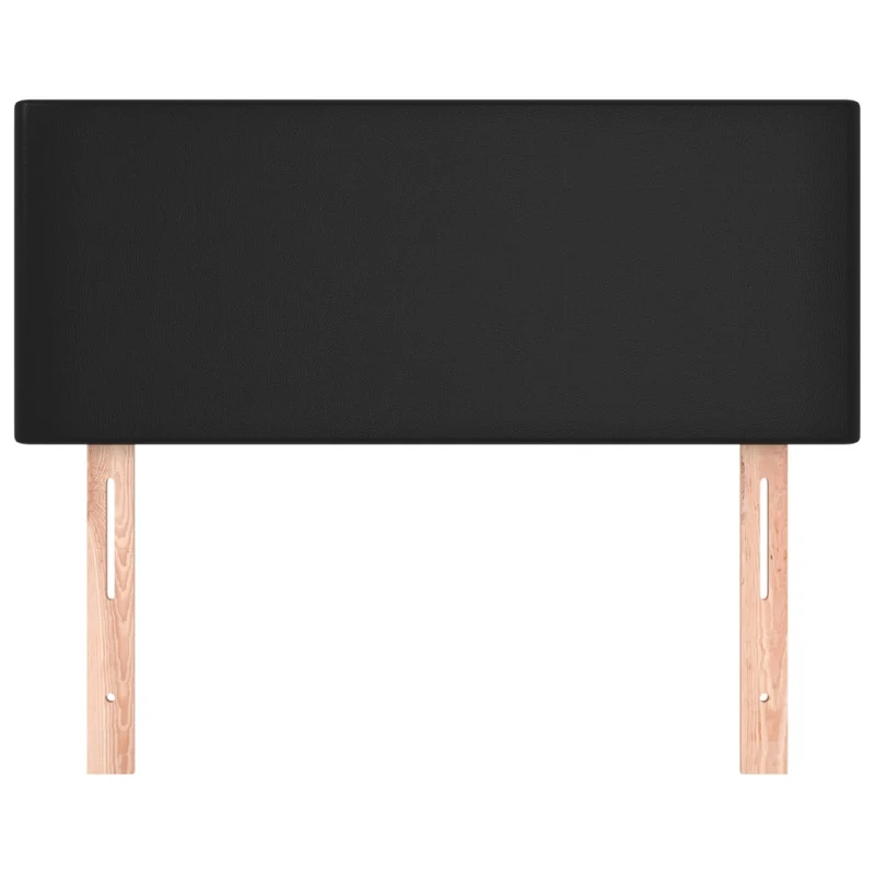 Tête de lit accessoire couchage chambre à coucher meuble 100 x 5 x 78/88 cm synthétique noir TDL0202397