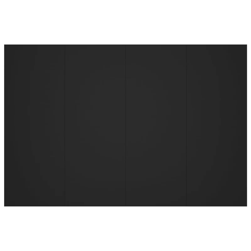 Tête de lit accessoire couchage chambre à coucher meuble 120 x 1,5 x 80 cm MDF noir TDL0202353