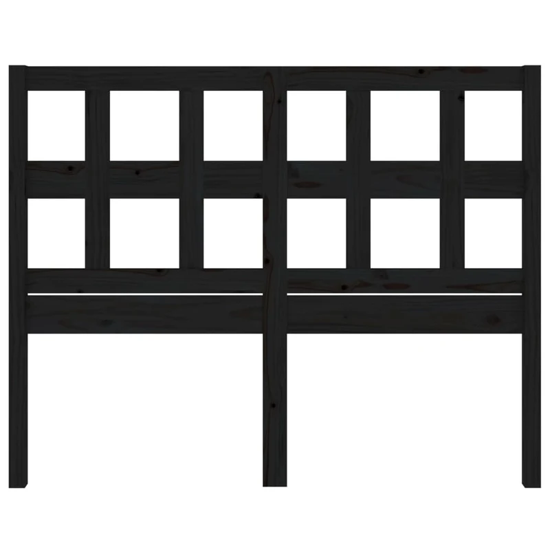 Tête de lit accessoire couchage chambre à coucher meuble 145,5 x 4 x 100 cm bois de pin noir TDL0202286