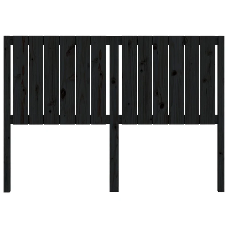 Tête de lit accessoire couchage chambre à coucher meuble 145,5 x 4 x 100 cm bois de pin noir TDL0202284