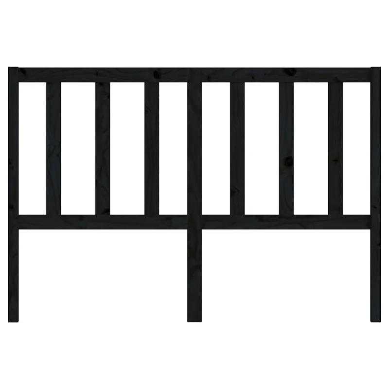 Tête de lit accessoire couchage chambre à coucher meuble 166 x 4 x 100 cm bois de pin noir TDL0202215