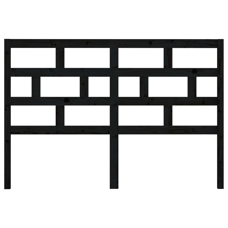 Tête de lit accessoire couchage chambre à coucher meuble 166 x 4 x 100 cm bois de pin noir TDL0202209