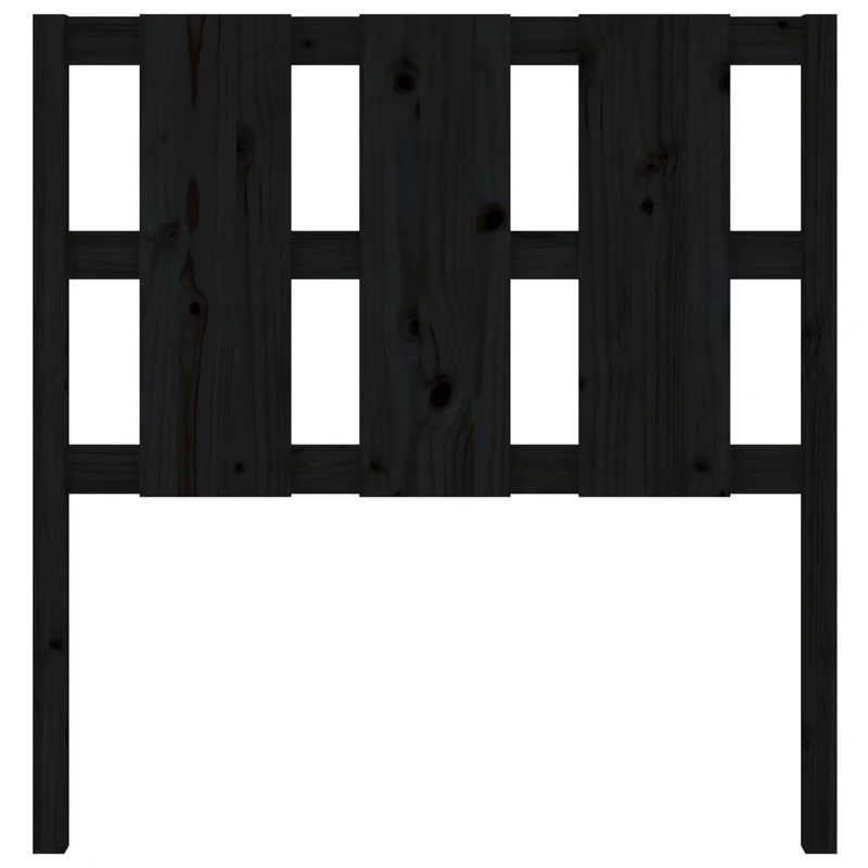 Tête de lit accessoire couchage chambre à coucher meuble 95,5 x 4 x 100 cm bois de pin noir TDL0202062