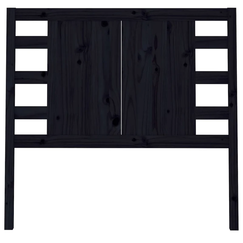 Tête de lit accessoire couchage chambre à coucher meuble 96 x 4 x 100 cm bois de pin noir TDL0202047
