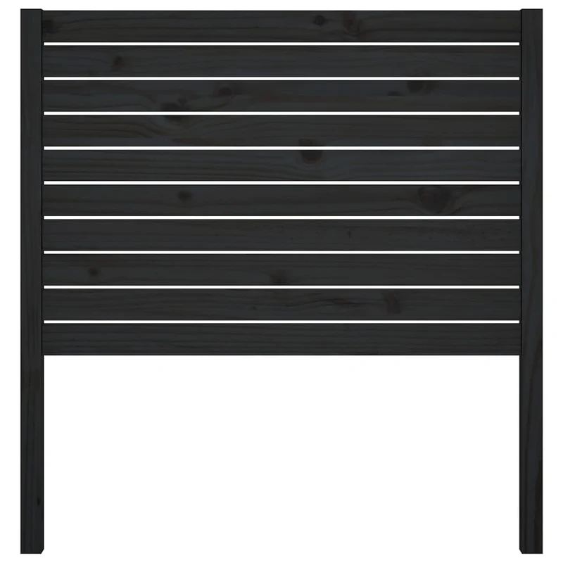 Tête de lit accessoire couchage chambre à coucher meuble 96 x 4 x 100 cm bois de pin noir TDL0202041