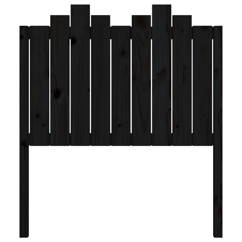 Tête de lit accessoire couchage chambre à coucher meuble 96 x 4 x 110 cm bois de pin noir TDL0202035