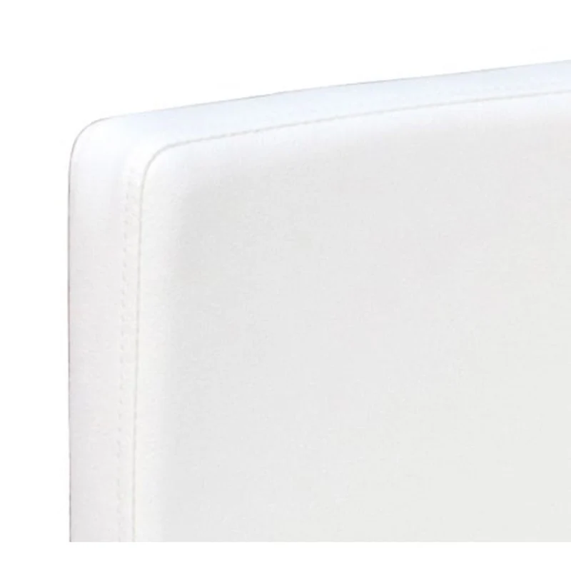 Lot de 2 chaises de salle à manger cuisine design moderne et ergonomique sur roulettes blanc synthétique CDS020204