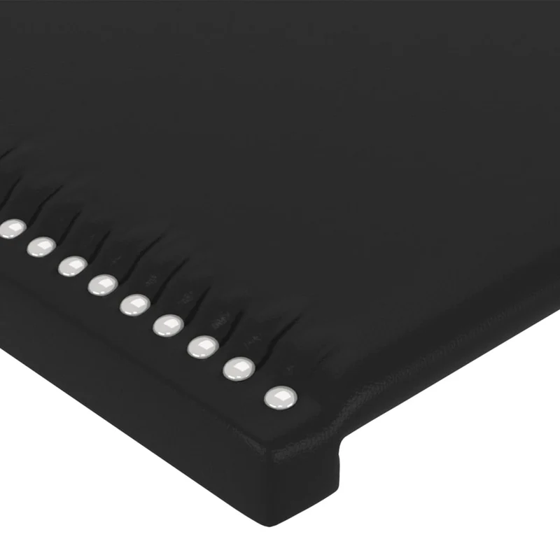 Tête de lit accessoire couchage chambre à coucher meuble à LED 103 x 16 x 78/88 cm synthétique noir TDL0200730