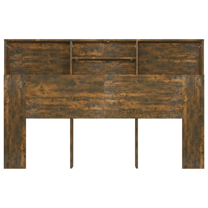 Tête de lit avec rangement accessoire de lit table de chevet étagère 160 x 19 x 103,5 cm MDF marron TDL0200075
