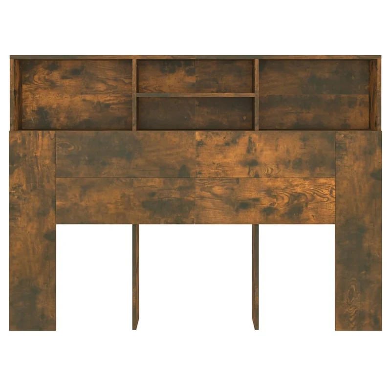 Tête de lit avec rangement accessoire de lit table de chevet étagère 140 x 19 x 103,5 cm MDF marron TDL0200077