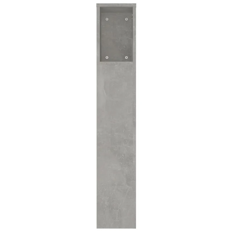 Tête de lit avec rangement accessoire de lit table de chevet étagère 220 x 18,5 x 104,5 cm MDF gris TDL0200030