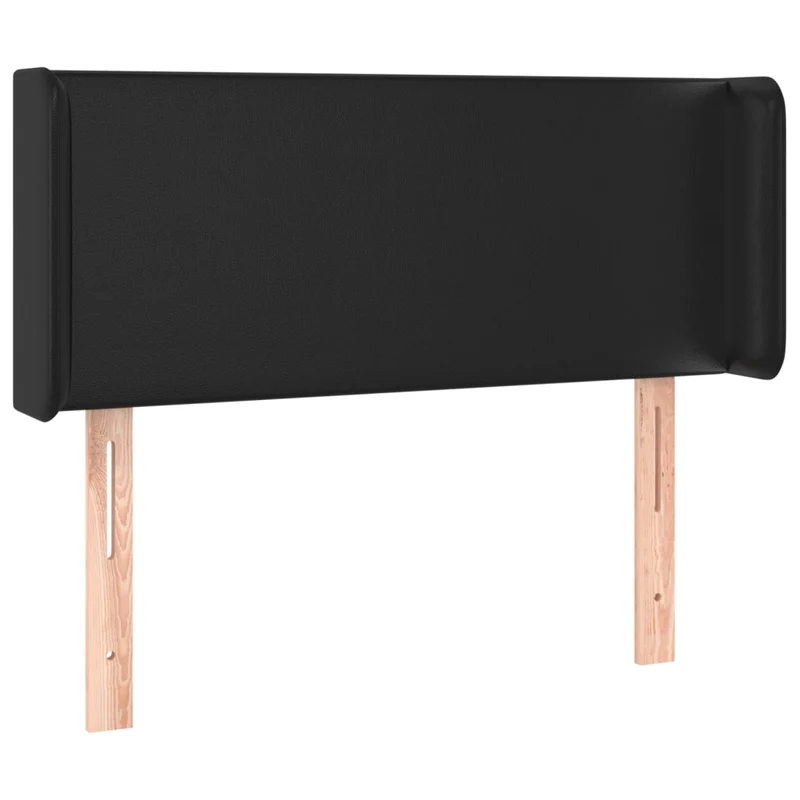 Tête de lit accessoire couchage chambre à coucher meuble à LED 103 x 16 x 78/88 cm synthétique noir TDL0200731