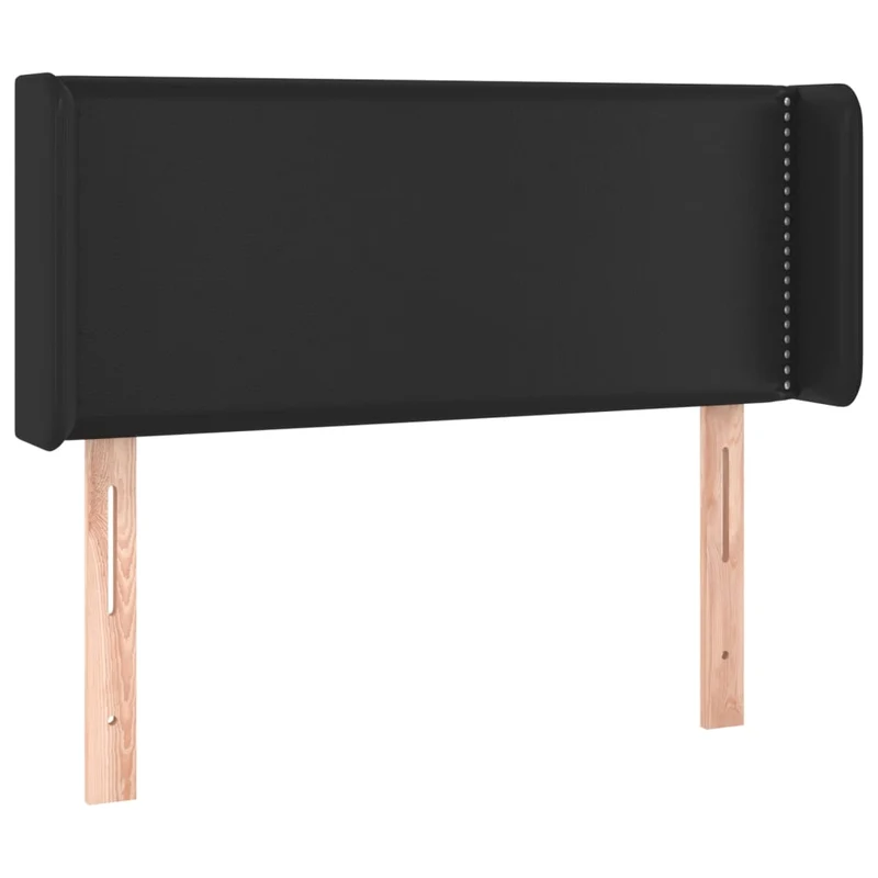 Tête de lit accessoire couchage chambre à coucher meuble à LED 93 x 16 x 78/88 cm synthétique noir TDL0200518