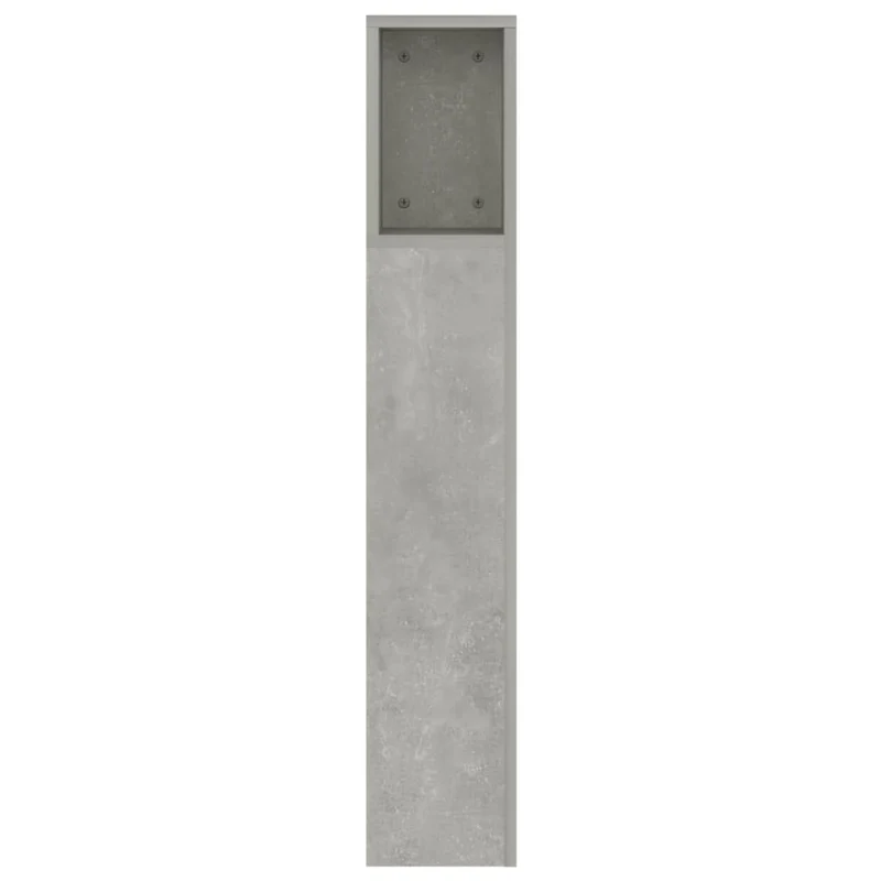 Tête de lit avec rangement accessoire de lit table de chevet étagère 160 x 18,5 x 104,5 cm MDF gris TDL0200036