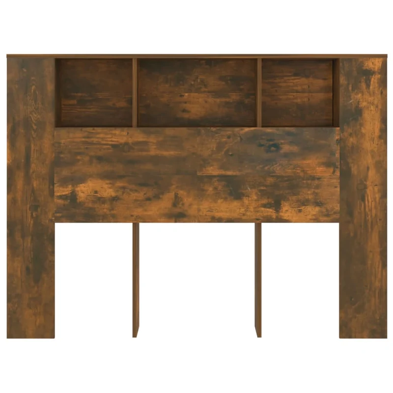 Tête de lit avec rangement accessoire de lit table de chevet étagère 140 x 18,5 x 104,5 cm MDF marron TDL0200078