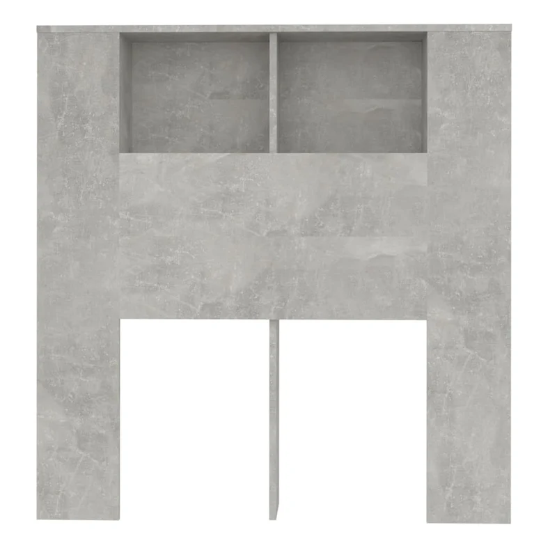 Tête de lit avec rangement accessoire de lit table de chevet étagère 100 x 18,5 x 104,5 cm MDF gris TDL0200042